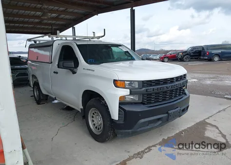 2021 Chevrolet Silverado 1500 2Wd Long Bed Wt из США, поврежденный, VIN 3GCNWAEH9MG203169